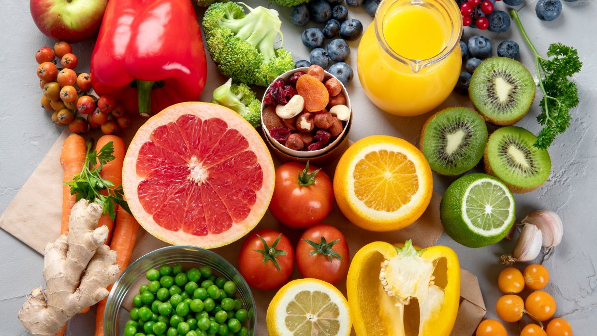 Coloured foods containing Vitamin C for fertility
