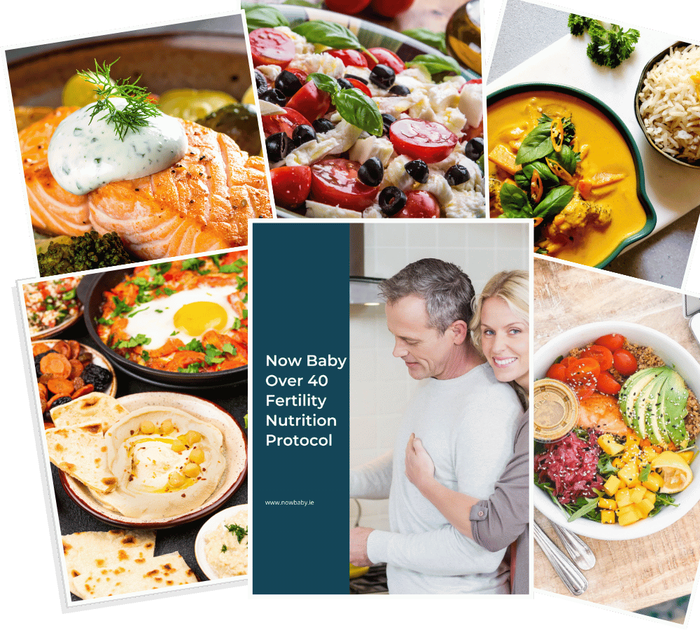 Over 40 fertility nutrition protocol mockup